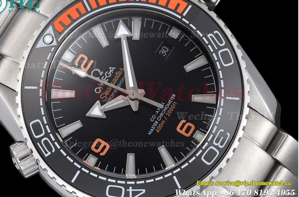 MY8215 43mm SS Dial GDF Black Seamaster 600m Oyster SS 0327